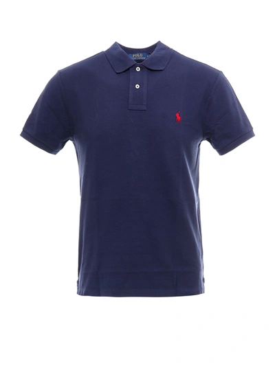 Shop Polo Ralph Lauren Cotton Polo Shirt With Logo
