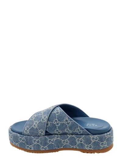 Shop Gucci Denim Sandals