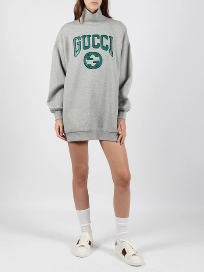 Shop Gucci Embroidery Jersey Sweatshirt