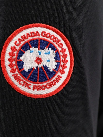 Shop Canada Goose Hooded Sweatshirt With Logo Patch