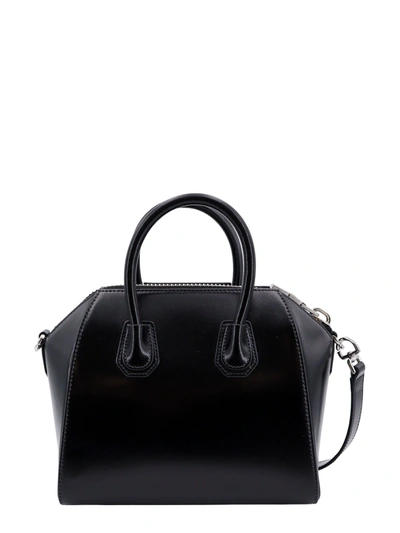 Shop Givenchy Leather Handbag With Logo On The Front
