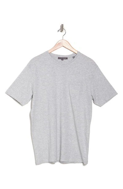 Shop Slate & Stone Cotton Jersey Pocket T-shirt In Heather Grey