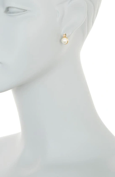 Kate Spade Have A Ball Stud Earrings In White/ Gold Multi