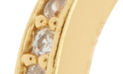 Kate Spade New York Crystal Stud & Huggie Earrings Set In Clear Gold