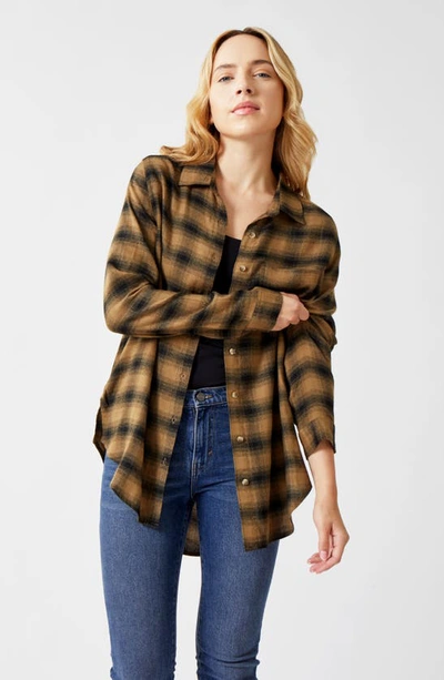 C&c California Kyle Plaid Tunic Shirt In Elmwood