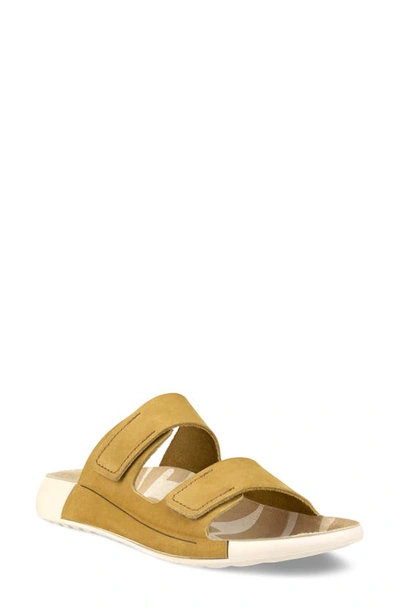 Shop Ecco Cozmo Slide Sandal In Cayote