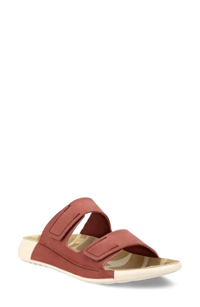 Shop Ecco Cozmo Slide Sandal In Petal Trim