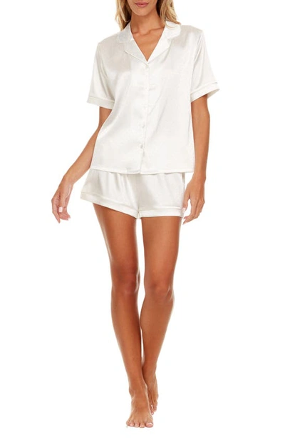 Shop Flora By Flora Nikrooz Jamie Short Pajamas In Ivory