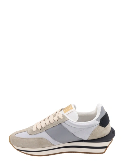 Shop Tom Ford Nylon And Suede Sneakers