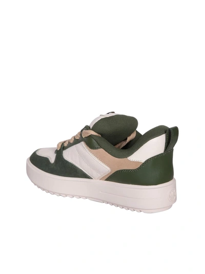Michael Kors Michael  Rumi Sneakers In Leather In Green