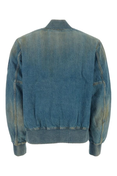Shop Givenchy Man Denim Jacket In Blue