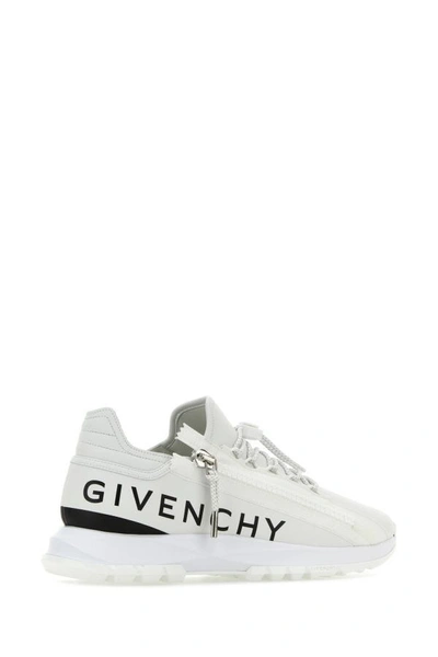 Shop Givenchy Man White Leather Spectre Sneakers