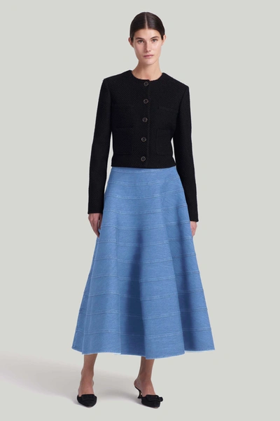 Shop Altuzarra 'grace' Skirt In Washed Indigo
