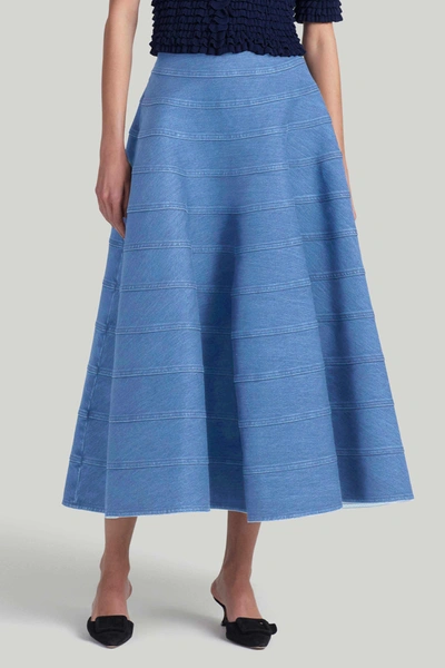 Shop Altuzarra 'grace' Skirt In Washed Indigo