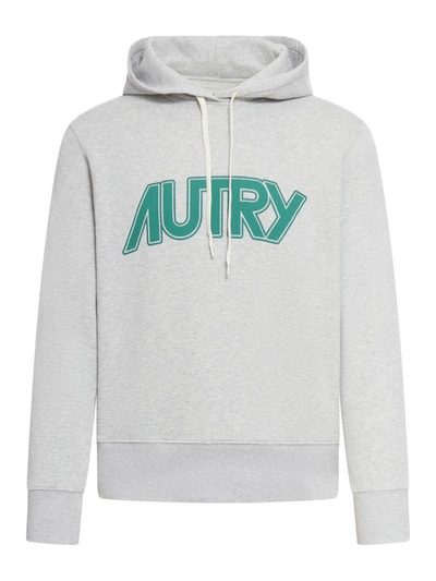 Shop Autry Hoodies Sweatshirt In Grey