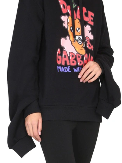 Shop Dolce & Gabbana Sweatshirt With Print By Giampiero D'alessandro In Black