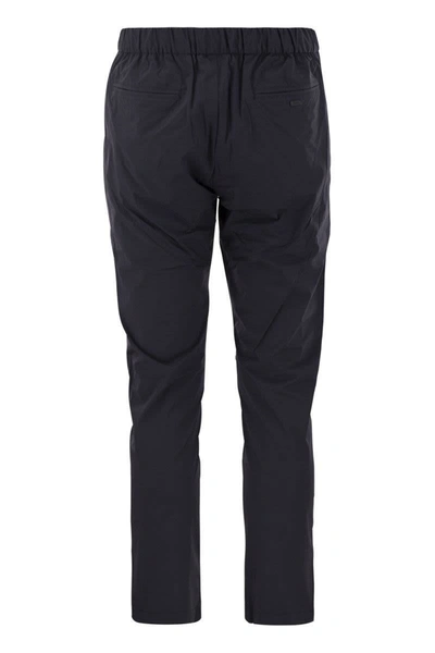 Shop Herno Ultralight Laminar Trousers In Blue