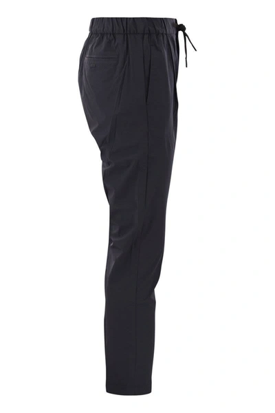 Shop Herno Ultralight Laminar Trousers In Blue