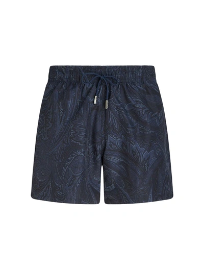 Shop Etro Swim Shorts Swimwear In Undefined