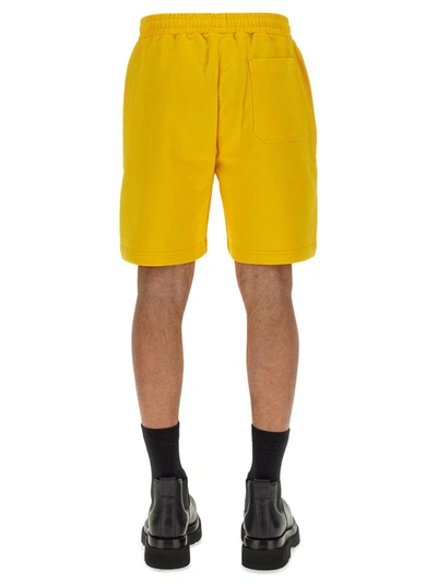 Shop Helmut Lang Bermuda Shorts "new York" In Yellow