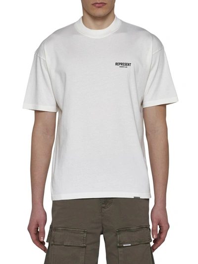 Shop Represent T-shirts And Polos In Flat White