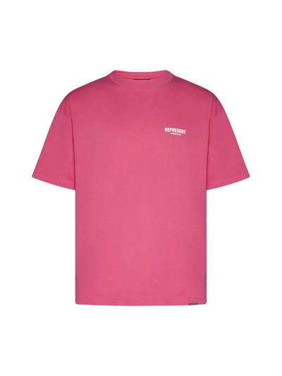 Shop Represent T-shirts And Polos In Bubblegum Pink