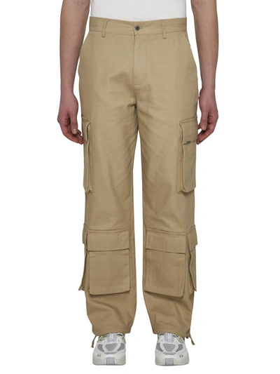 Represent Logo-plaque Cargo Trousers In Sandstone