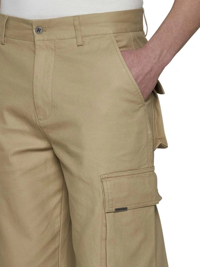 Represent Logo-plaque Cargo Trousers In Sandstone