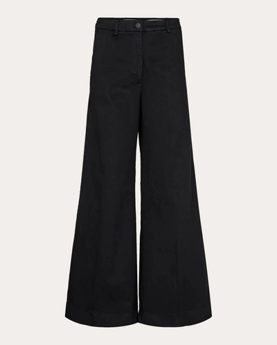 Shop Tomorrow Women's Ellen Wide-leg Jeans In Black