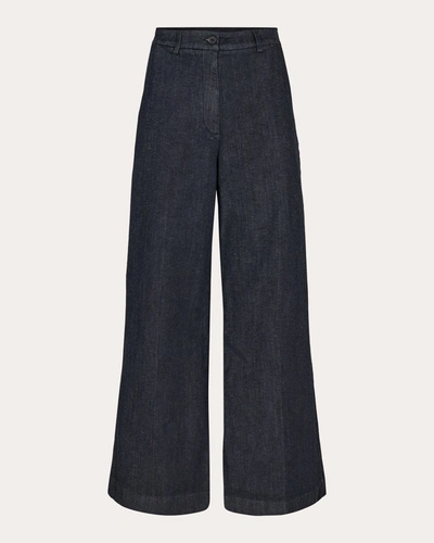 Shop Tomorrow Women's Ellen Wide-leg Jeans In Blue