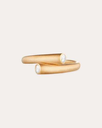 Shop Carelle Women's Whirl Single Diamond Ring In Gold
