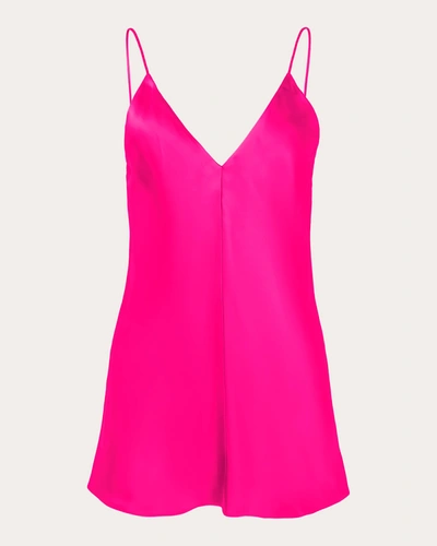Shop Studio Amelia Women's V-neck Crepe Camisole Top In Pink