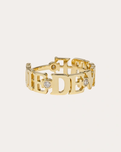 Shop Yvonne Léon Women's Diamond 'joie De Vivre' Ring In Gold