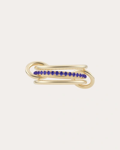 Shop Spinelli Kilcollin Women's Sonny Bleu Linked Ring In Gold