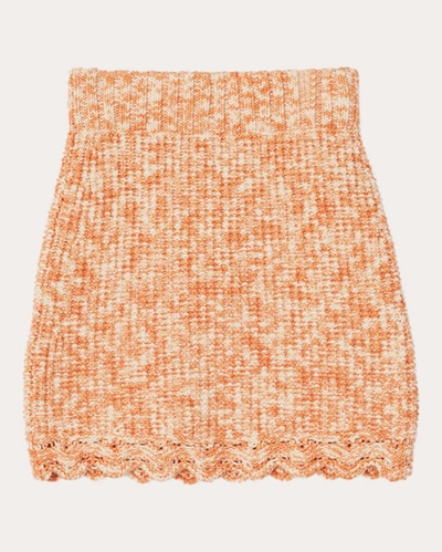 Shop Rodebjer Women's Nadia Knit Skirt In Orange