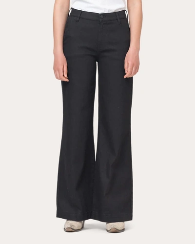 Shop Tomorrow Women's Kersee French Wide-leg Jeans In Black