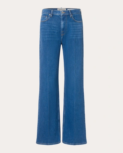 Shop Tomorrow Women's Brown Straight-leg Jeans In Blue