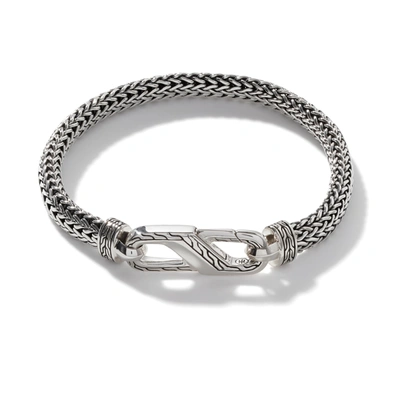 John Hardy Classic Chain 6.5mm Small Station Bracelet In Silver