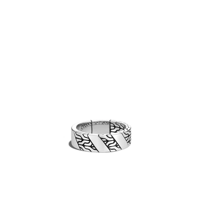 John Hardy Classic Chain' Silver Band Ring In Silver