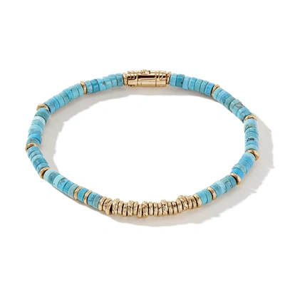 John Hardy Heishi 4mm Beaded Bracelet In 14k Gold