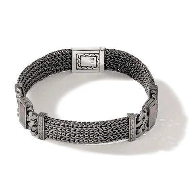 John Hardy Rata Chain Inlay 12mm Bracelet In Silver