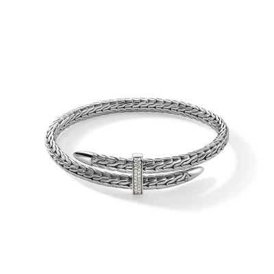 John Hardy Spear Flex Cuff Bracelet In Sterling Silver, Gold, Black Rhodium