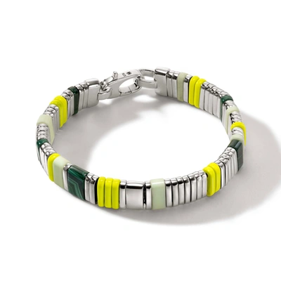 John Hardy Colorblock Bracelet In Silver