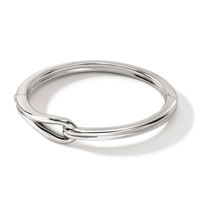 Shop John Hardy Surf Hinged Bangle In Silver,gold