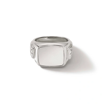 Shop John Hardy Signet Ring In Silver