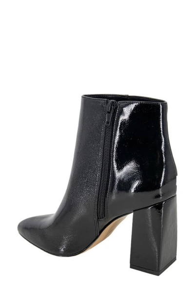 Shop Bcbgeneration Briel Pointy Toe Bootie In Black Patent