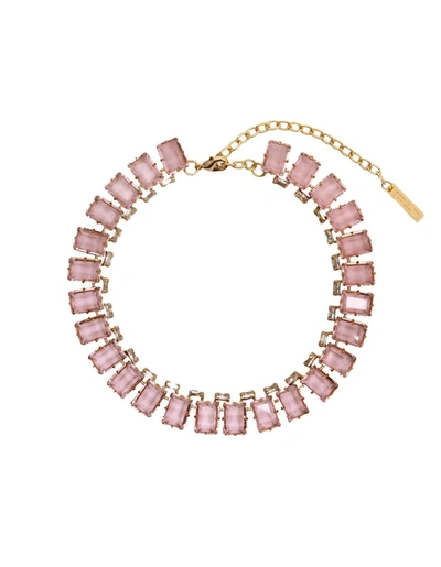 Shop Ermanno Scervino Necklace With Stones In Pink