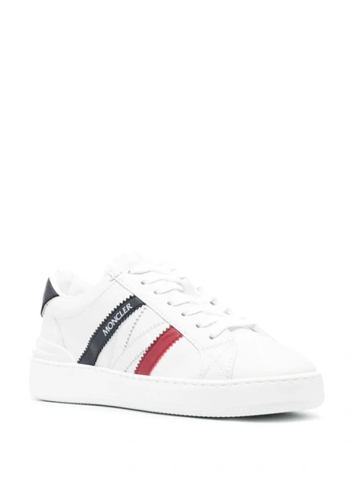 Shop Moncler Monaco M Sneakers In , Blue And Red In White