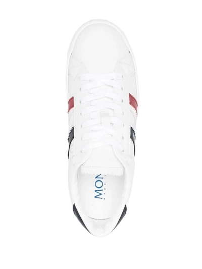 Shop Moncler Monaco M Sneakers In , Blue And Red In White