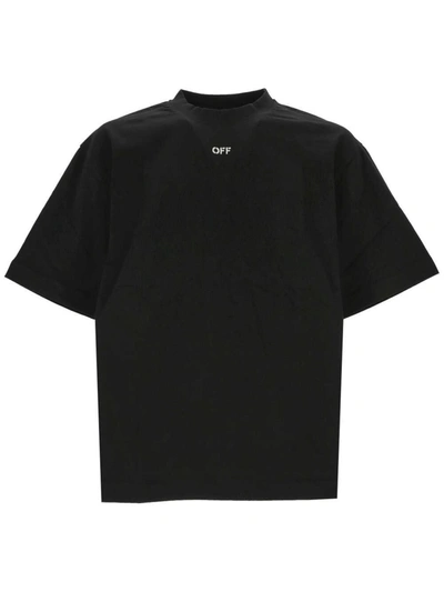 Shop Off-white Off White T-shirts And Polos In Black